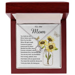 Mom Necklace Gift - To My Mom - You Mean The World For All You Do Mother's Day Necklace Mother's Day Eternal Hope Necklace