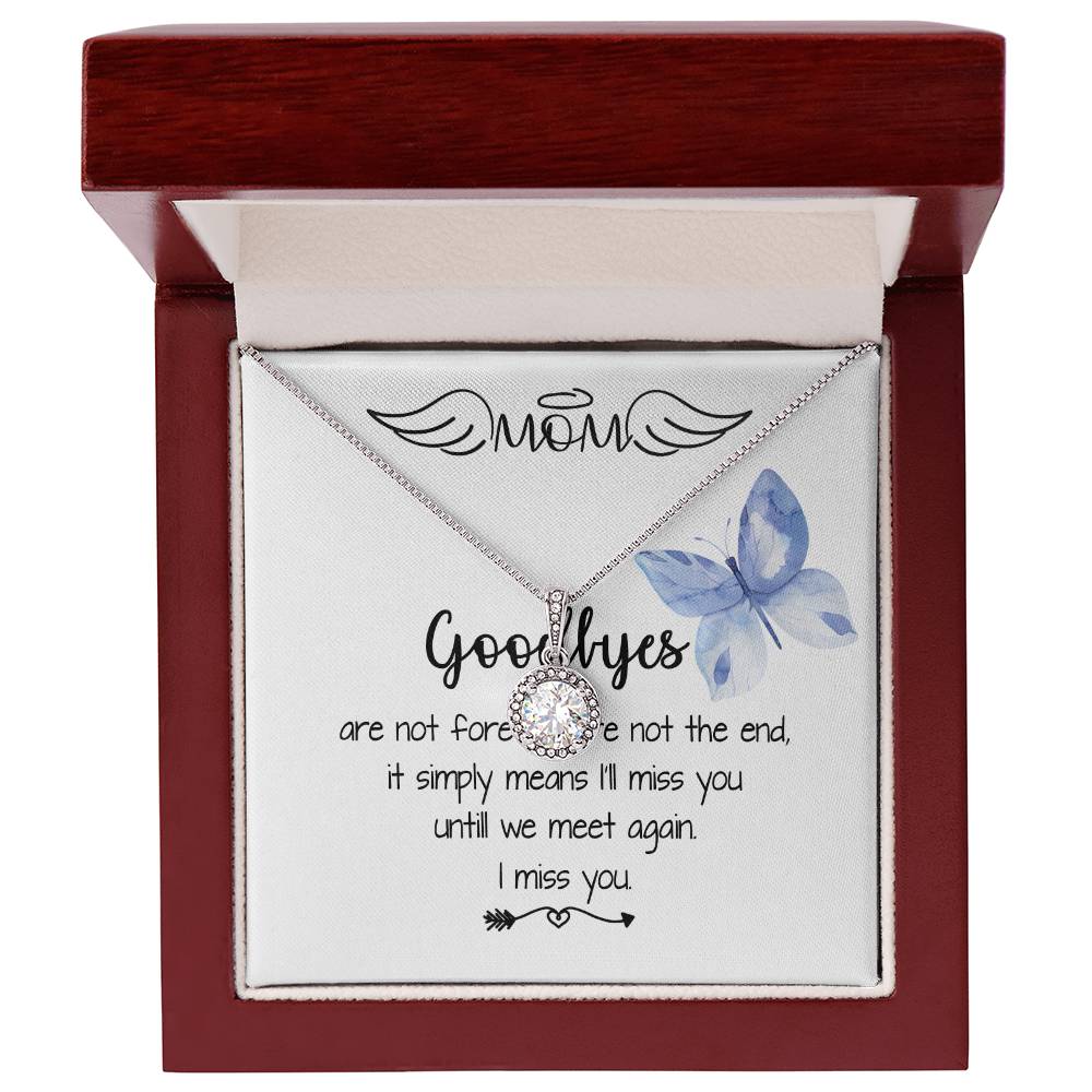 Mom Necklace - I'll Miss You Untill We Meet Again - Mother's Day Gift Mother's Day Eternal Hope Necklace