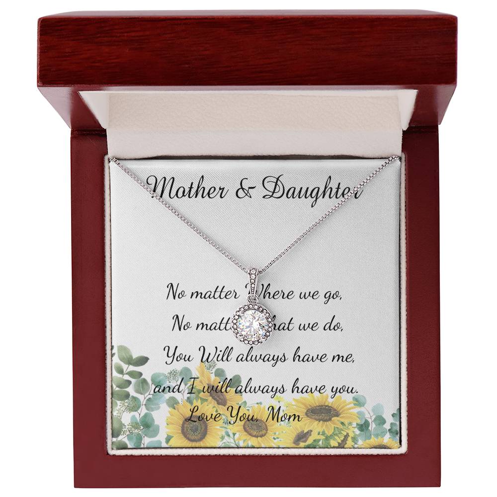 Mother Necklace - No Matter What - I Will Always Love You Mom Necklace Mother's Day Eternal Hope Necklace