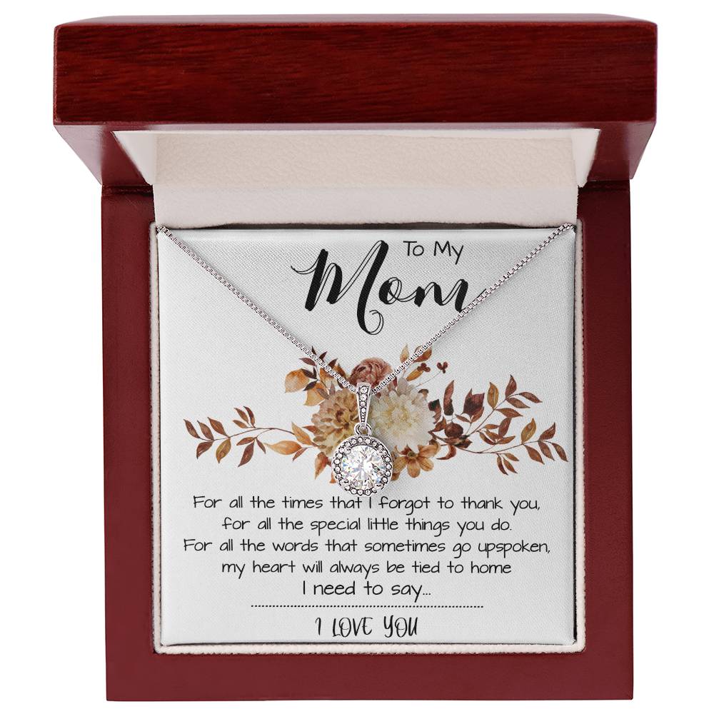 Mom Necklace, Mom Gift From Daughter, Mother Day Necklace Meaningful For Mom Christmas Gift For Mom Necklace Mother's Day Eternal Hope Necklace