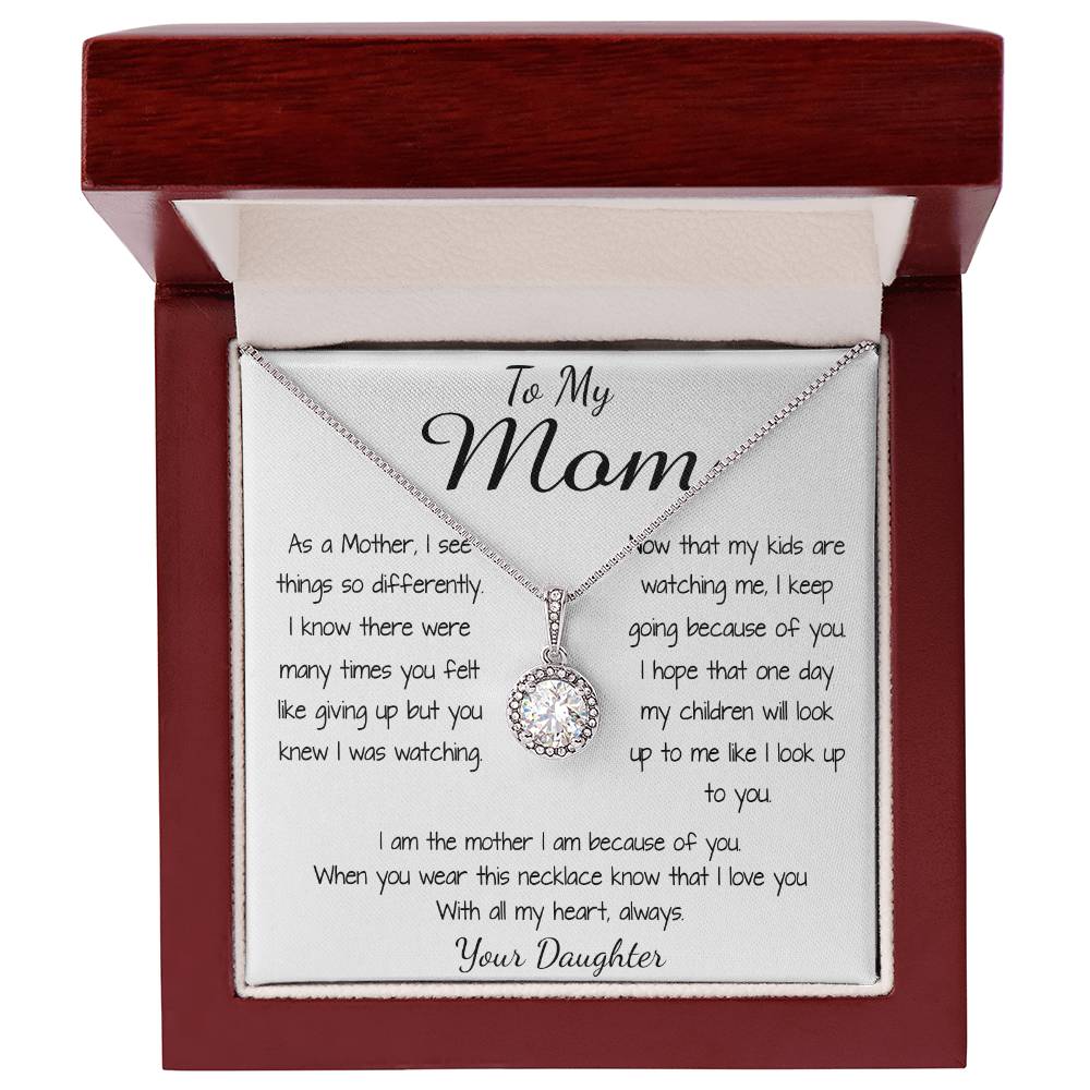 Mom Necklace - To Mom Necklace, Gorgeous Necklace for Mom from Daughter Mother's Day Gift Mother's Day Eternal Hope Necklace