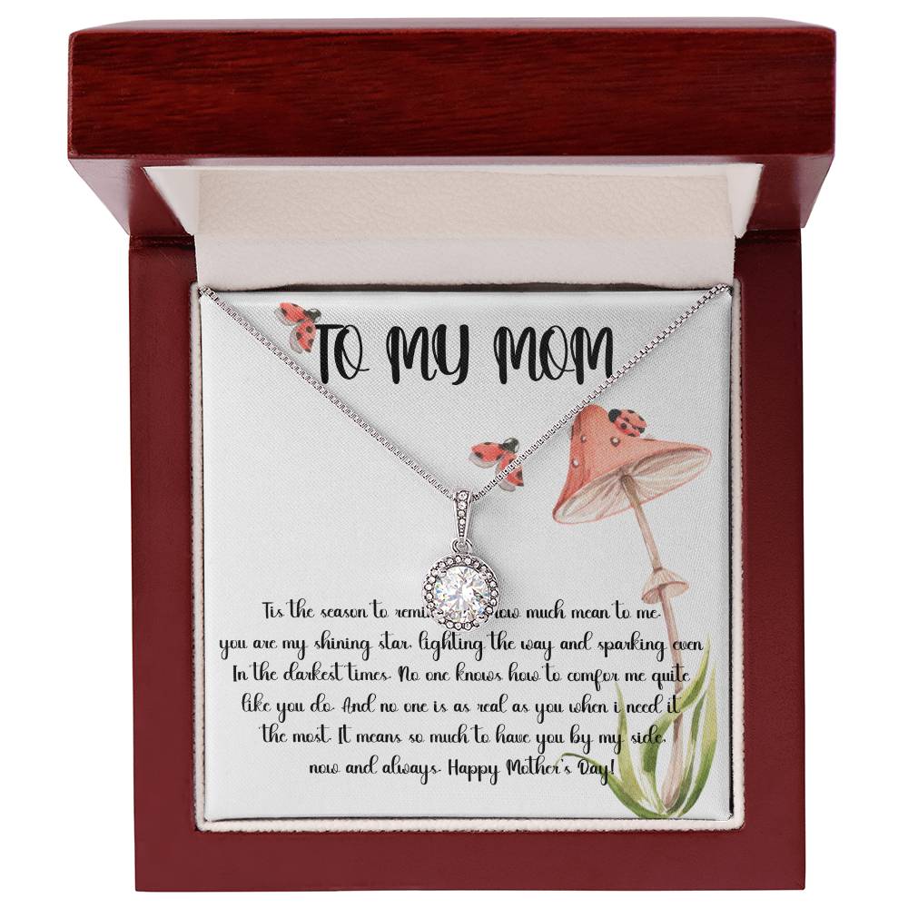 Mom Necklace, Gift Necklace For Mom Always Love You, Mother Necklace Mother's Day Eternal Hope Necklace