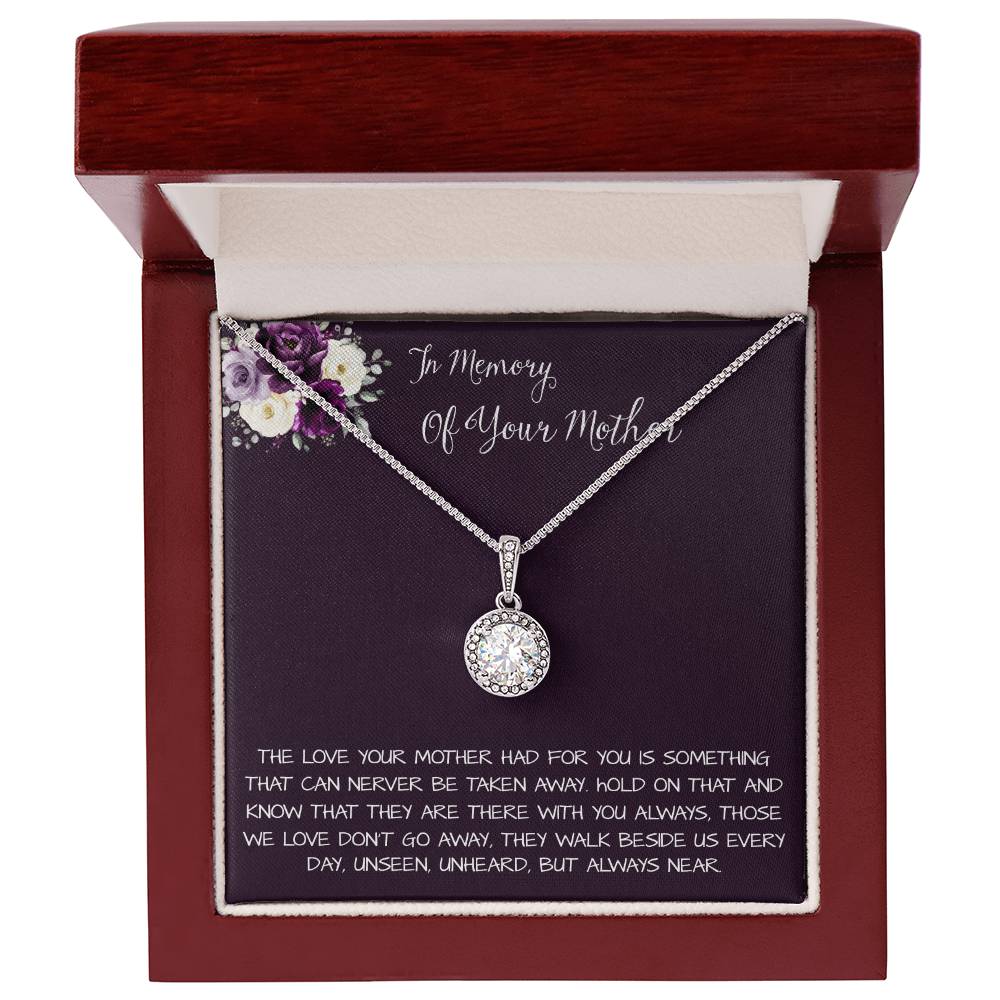 Daughter Necklace, Daughter loss of mom necklace gift, mother passing, loss of mother, sympathy In Memory Of Your Mother Necklace Mother's Day Eternal Hope Necklace