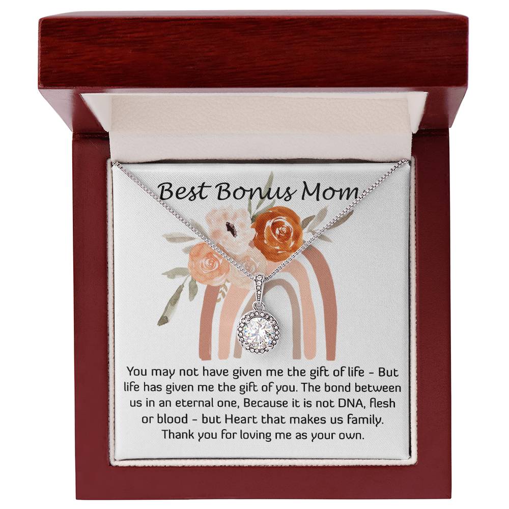 Mom Necklace, Best Mother's Day Gift - Stepmom Necklace, Bonus Mom Necklace Gift For Stepmom Neckalce Mother's Day Eternal Hope Necklace