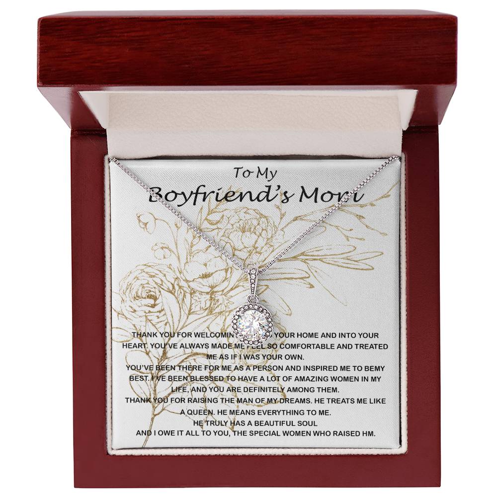 Mom Necklace, Mother-In-Law Necklace, To My Boyfriend's Mom Necklace, Gift For Boyfriend's Mom Mother's Day Necklace Mother's Day Eternal Hope Necklace