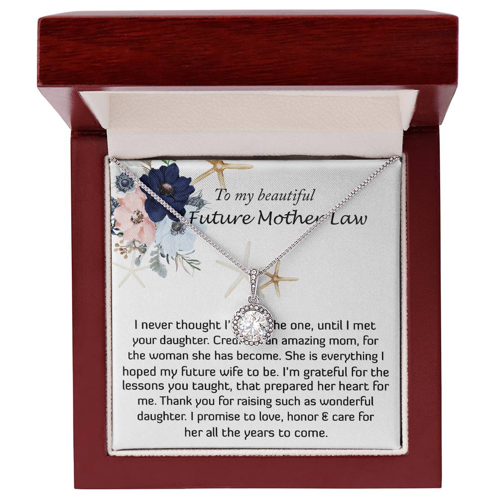 Mother-In-Law Necklace, Necklace Gift For Future Mother-In-Law From Future Son-In-Law, To My Future Mother-In-Law Mother's Day Eternal Hope Necklace