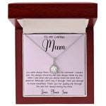 Gift For Mom From Son To My Caring Mum Necklace, Gift For Mother's Day Jewelry Mother's Day Eternal Hope Necklace