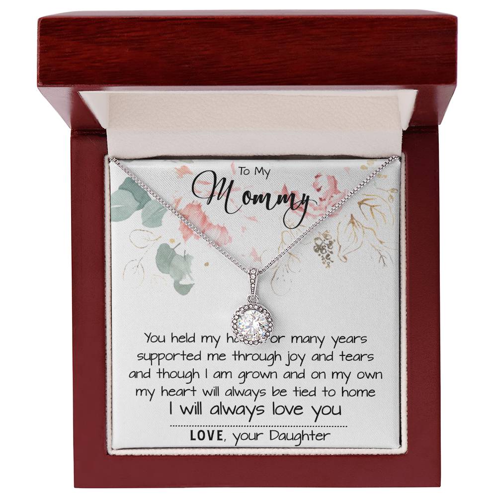 Mom Necklace, To My Mom Necklace Card – Alluring Beauty Necklace – Jewelry For Mom Gifts Mother's Day Eternal Hope Necklace