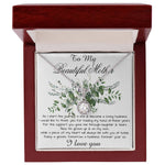 Mom Necklace, Son To My Mother Necklace On Wedding Day Gift For Mom, Mother Of The Groom Gift From Groom Mother's Day Eternal Hope Necklace