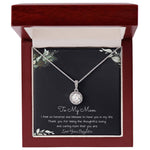 To My Mom Necklace -Mother's Day Gift For Mom From Son, Thank You Mom Mother's Day Eternal Hope Necklace