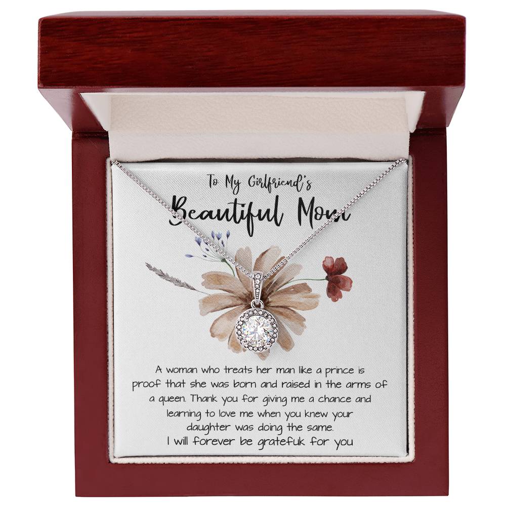 Mom Necklace Gift, To My Girlfriend's Mom Necklace, Gift For Girlfriend's Mom, Mother Of The Bride Mother's Day Eternal Hope Necklace