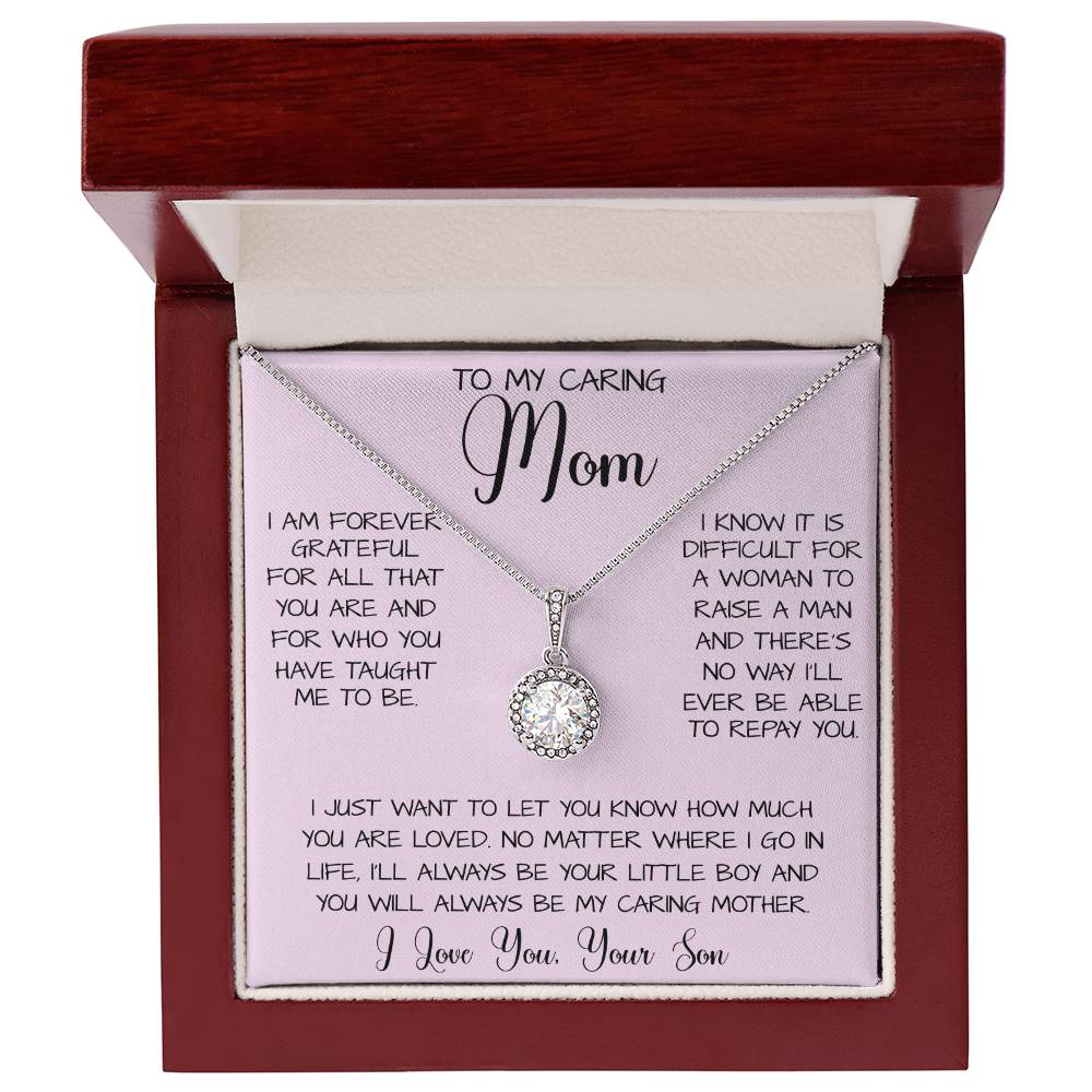 Gift For Caring Mom From Son, To My Mom Necklace Gift For Mother's Day Mother's Day Eternal Hope Necklace