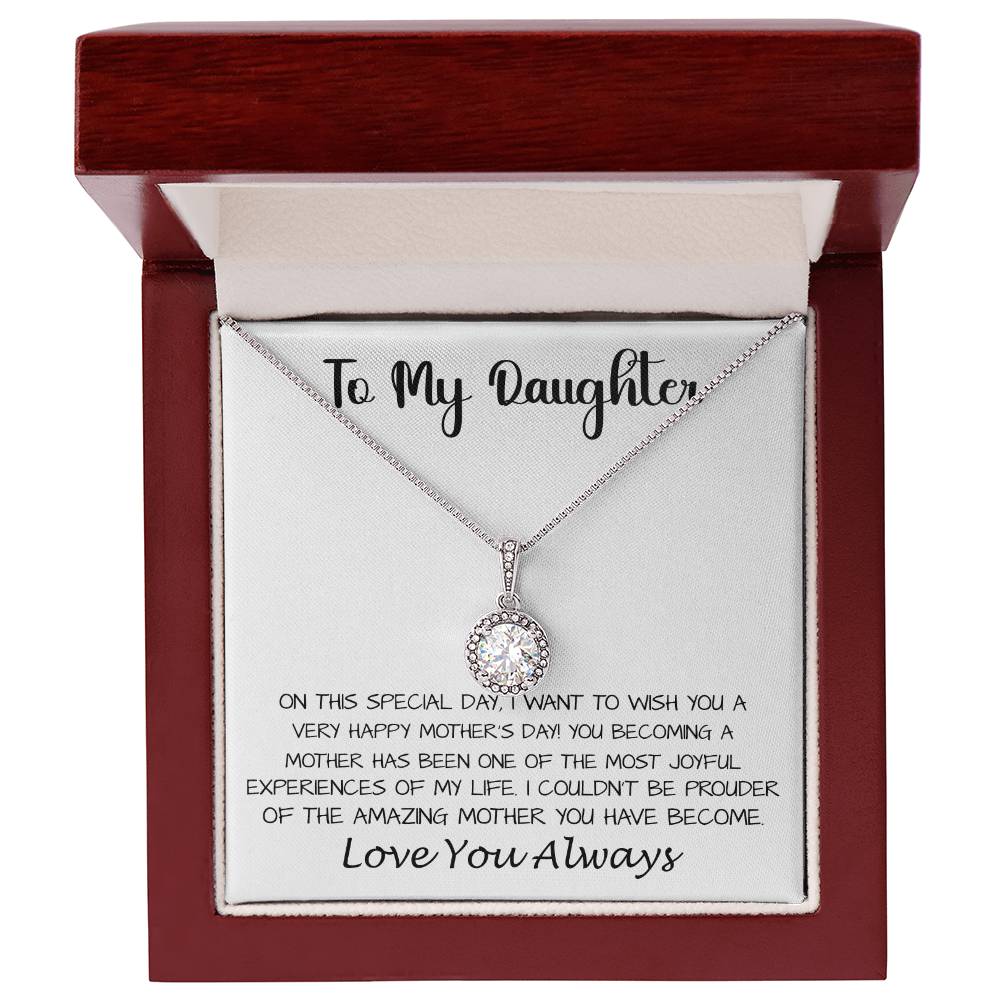 Mom Necklace - Happy Mother's Day To My Daughter - Love You Always Mother's Day Eternal Hope Necklace