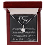 To My Mom Necklace, To My Beautiful Mom Necklace, Mother's Day Gift For Mom From Son, Thank You Mom Mother's Day Eternal Hope Necklace
