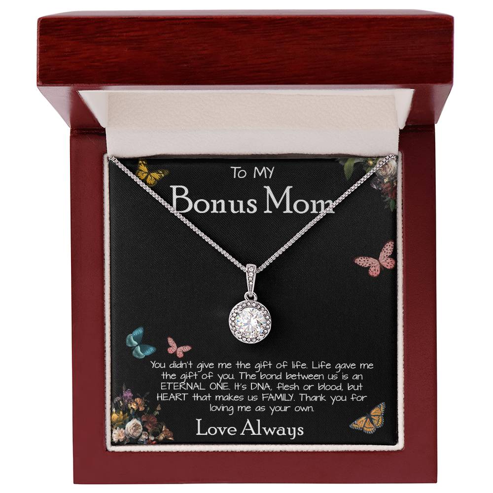 To My Bonus Mom Necklace Love Always Greatest Mother's Day Gift Necklace Mother's Day Eternal Hope Necklace