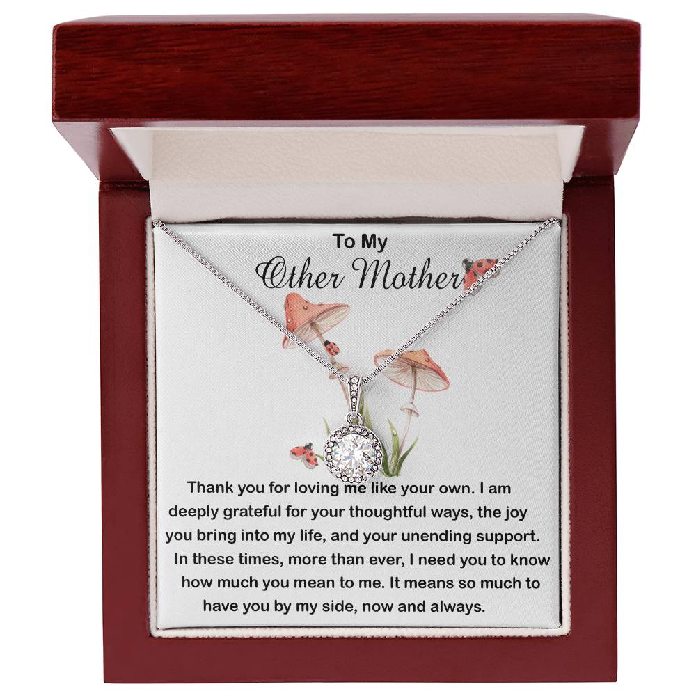 Bonus Mom Necklace, Other Mother Necklace, Gift For Bonus Mom Second Mom Necklace Mother's Day Eternal Hope Necklace