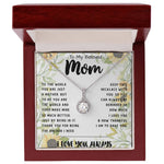 To My Mom - You Are The World Mother's Day Necklace Mother's Day Eternal Hope Necklace