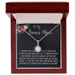 To My Bonus Mom Necklace, Thank You For Everything Mother's Day Gift For Mom Mother's Day Eternal Hope Necklace