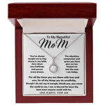 To My Beautiful Mom Necklace The Best Mom Anyone Could Wish For, Mother's Day Gift Necklace Mother's Day Eternal Hope Necklace