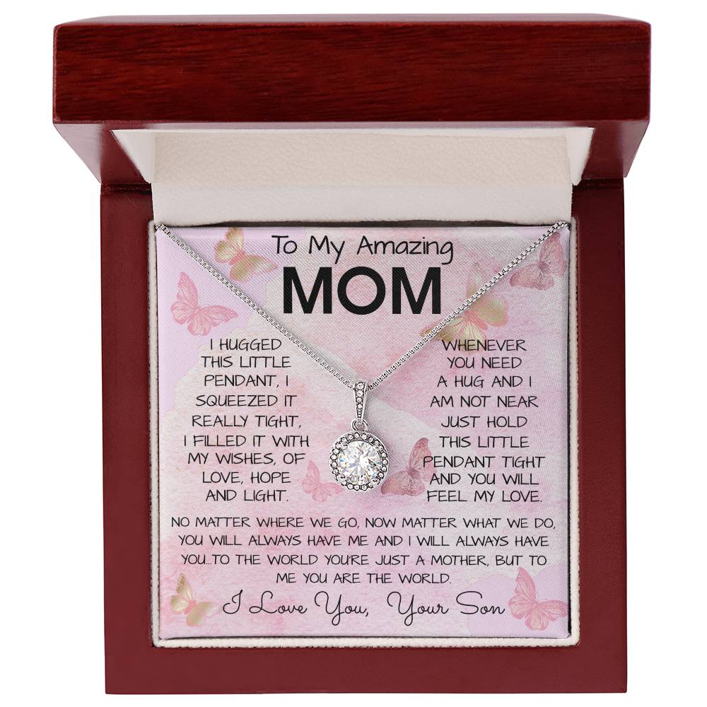 To My Mom Necklace From Son Gift Ideas For Mother's Day Necklace Mother's Day Eternal Hope Necklace