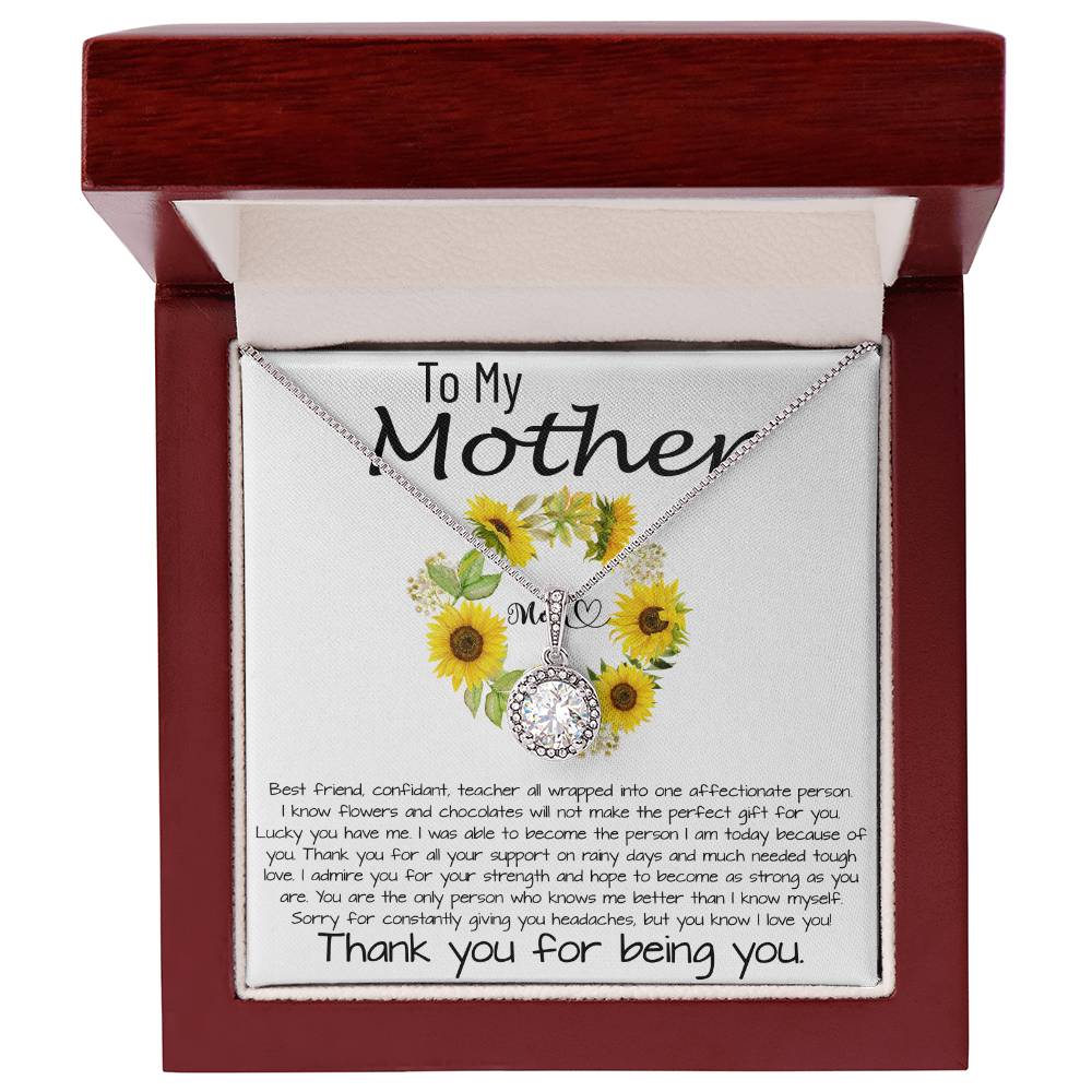 Mom Necklace, To My Mother Necklace Gift For Mom, Mother's Day Necklace From Daughter Son Mother's Day Eternal Hope Necklace