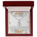 Bonus Mom Necklace, To My Beautiful Bonus Mom On My Wedding Day Necklace, Gift For Stepmother Of The Groom Gift Mother's Day Eternal Hope Necklace