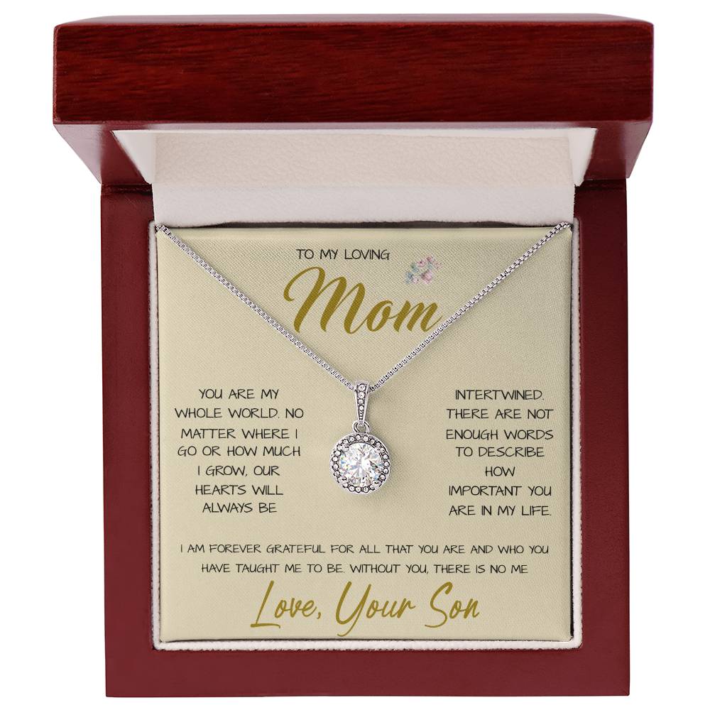 To My Loving Mom Necklace You Are Important To Me Gift For Her Mother's Day Mother's Day Necklace Mother's Day Eternal Hope Necklace