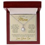 To My Loving Mom Necklace You Are Important To Me Gift For Her Mother's Day Mother's Day Necklace Mother's Day Eternal Hope Necklace