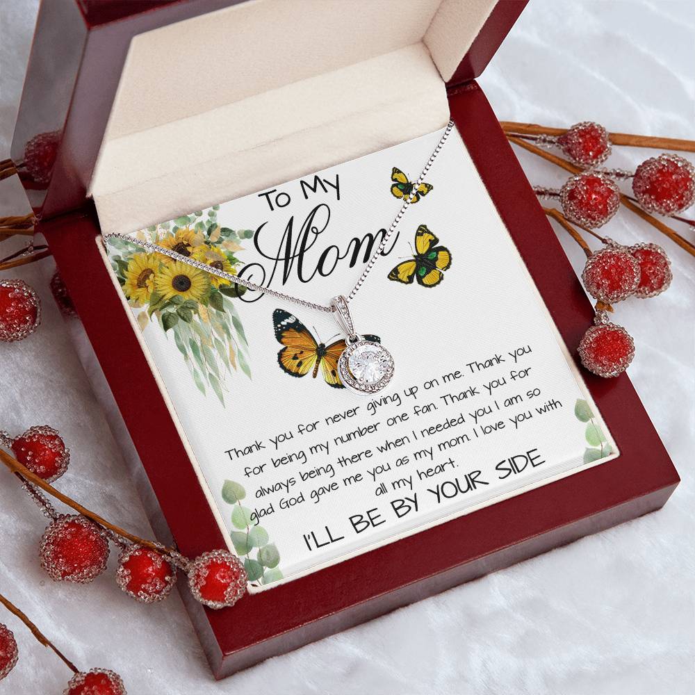 Mom Necklace, To My Mom Gift Necklace, Mother's Day Cute Gift For Mom, Mother Daughter Necklace Mother's Day Eternal Hope Necklace