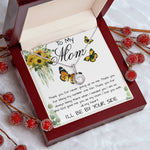 Mom Necklace, To My Mom Gift Necklace, Mother's Day Cute Gift For Mom, Mother Daughter Necklace Mother's Day Eternal Hope Necklace
