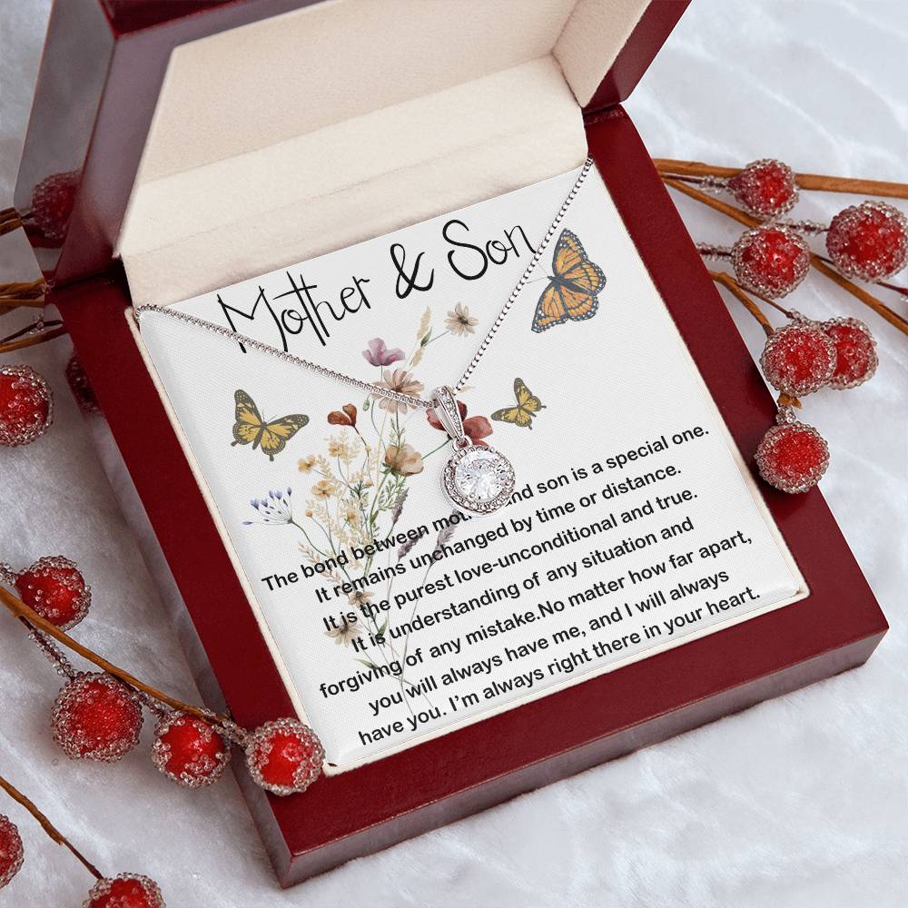 Mom Necklace, Mother and Son Gift, Gift For Mom From Son, Sentimental Gifts For Mom From Son,  Mother's Day Necklace Mother's Day Eternal Hope Necklace