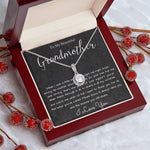 Grandmother Necklace, To My Beautiful Grandmother Necklace, Mother's Day Gift For Grandma Grandmother, Thank You Mother's Day Eternal Hope Necklace