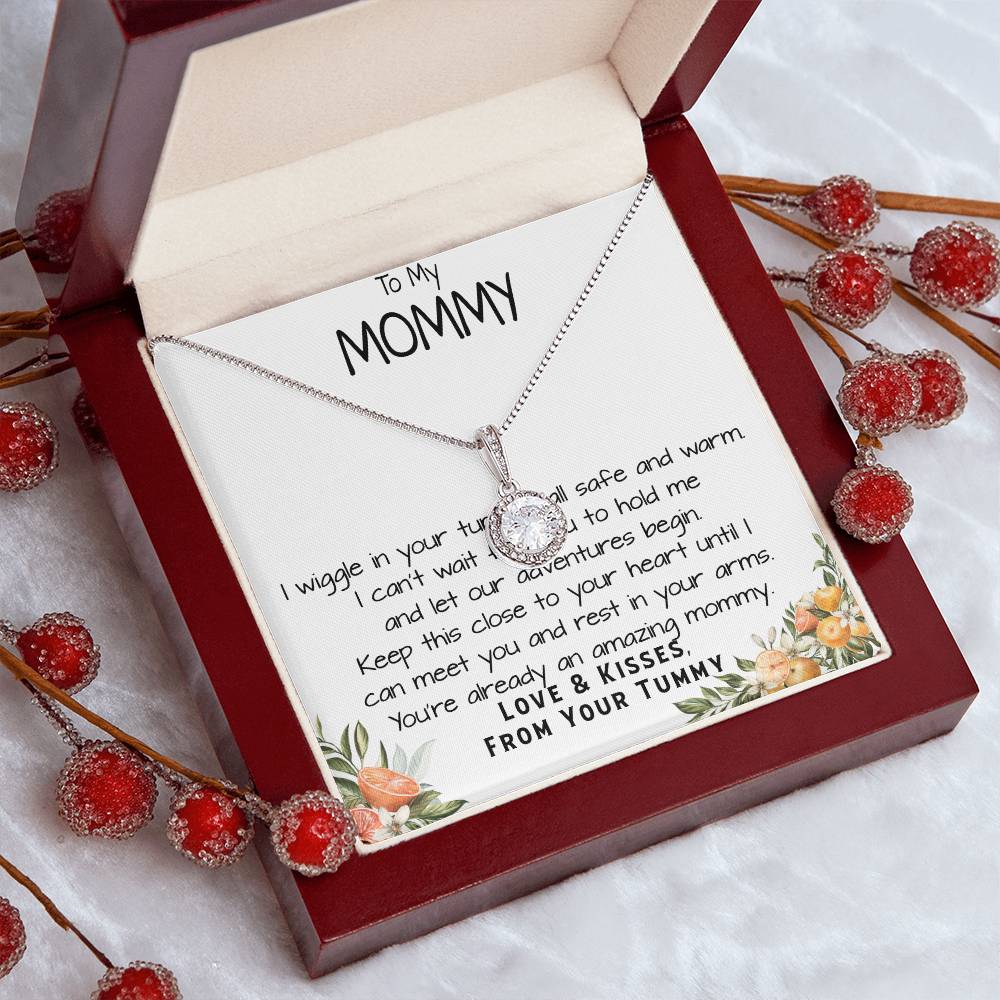 Mommy Necklace, To My Mommy Necklace, Gift For Mom To Be Necklace, Gift For First Time Mom, Expecting Mother Necklace, New Mom Necklace Gift Mother's Day Eternal Hope Necklace