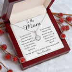 Mom Necklace - To Mom Necklace, Gorgeous Necklace for Mom from Daughter Mother's Day Eternal Hope Necklace