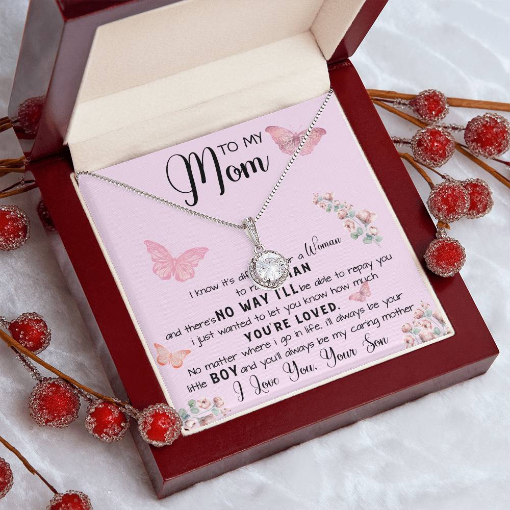 To My Mom Necklace Gift From Son Mother's Day Necklace Mother's Day Eternal Hope Necklace