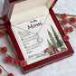 Mom Necklace, To My Mom I Love You To The Moon and Back Necklace, Gift For Mom Birthday Necklace Mother's Day Eternal Hope Necklace