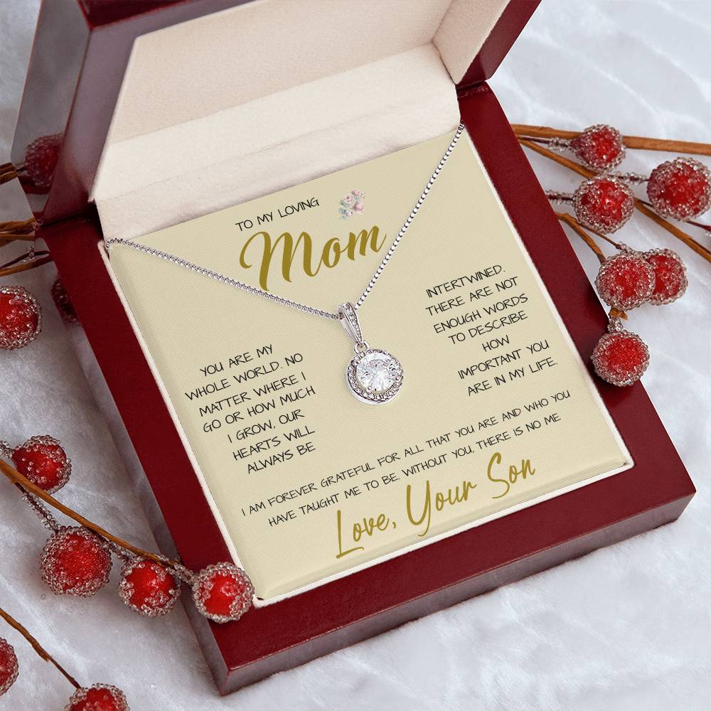 To My Loving Mom Necklace You Are Important To Me Gift For Her Mother's Day Mother's Day Necklace Mother's Day Eternal Hope Necklace