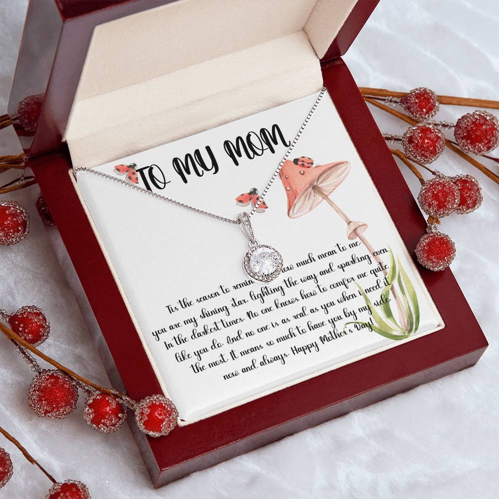 Mom Necklace, Gift Necklace For Mom Always Love You, Mother Necklace Mother's Day Eternal Hope Necklace
