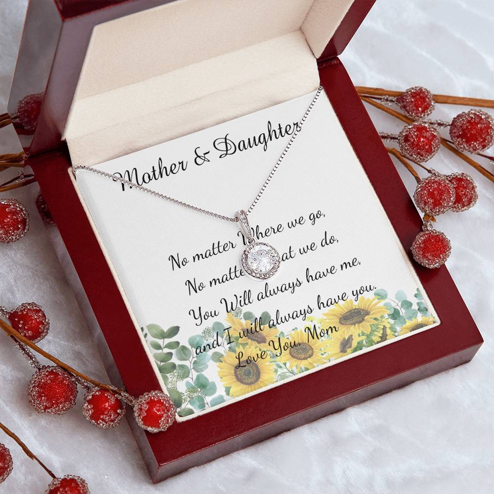 Mother Necklace - No Matter What - I Will Always Love You Mom Necklace Mother's Day Eternal Hope Necklace