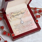 To My Boyfriend's Beautiful Mom Necklace - The Boy You Raised Into An Incredible Man - Necklace Gift Fot Boyfriend's Mom, Mother's Day Necklace Mother's Day Eternal Hope Necklace