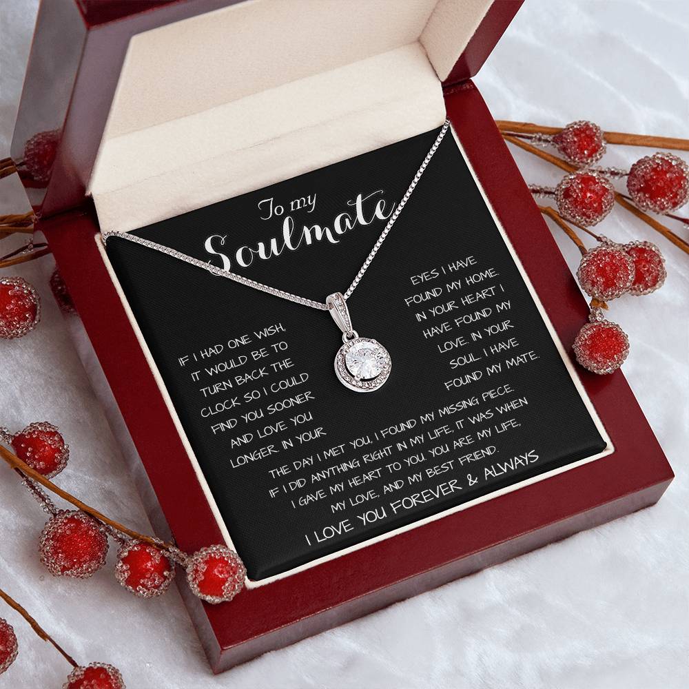 To My Soulmate - You Are My Life, My Love, And My Best Friend Mother's Day Necklace Mother's Day Eternal Hope Necklace