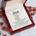 Mom Necklace Gift - To My Mom Necklace - Thank You For Giving Me The Best Things In Life Mother's Day Eternal Hope Necklace