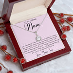 Gift For Mom From Son To My Caring Mum Necklace, Gift For Mother's Day Jewelry Mother's Day Eternal Hope Necklace