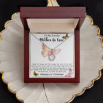 Mom Necklace Gift - To My Lovely Mother In Love - Always & Forever, Mom Necklace Mother's Day Eternal Hope Necklace