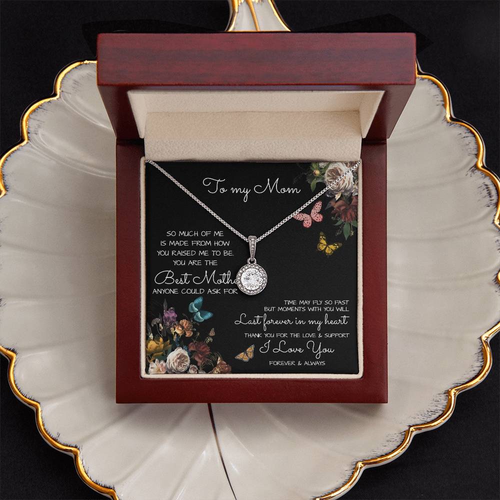 To My Mom Time May Fly Mother's Day Necklace Mother's Day Eternal Hope Necklace