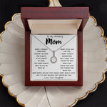 To My Amazing Mom Necklace From Son Little Boy You Taught Me Right Mom Birthday Gift For Her Mother's Day Necklace Mother's Day Eternal Hope Necklace