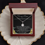 To My Mom Necklace You Are The World Mother Gift Necklace Mother's Day Eternal Hope Necklace