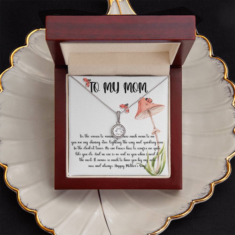 Mom Necklace, Gift Necklace For Mom Always Love You, Mother Necklace Mother's Day Eternal Hope Necklace