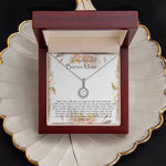 Bonus Mom Necklace, To My Beautiful Bonus Mom On My Wedding Day Necklace, Gift For Stepmother Of The Groom Gift Mother's Day Eternal Hope Necklace