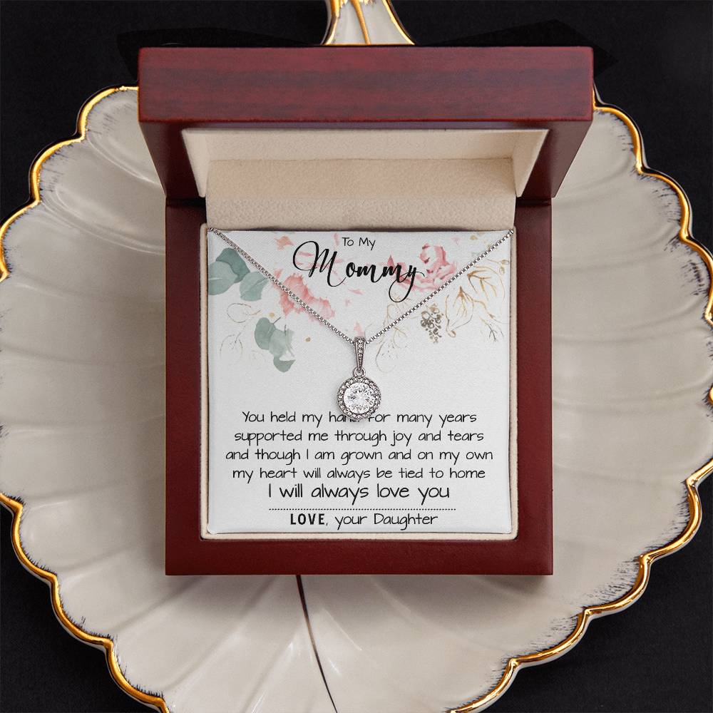 Mom Necklace, To My Mom Necklace Card – Alluring Beauty Necklace – Jewelry For Mom Gifts Mother's Day Eternal Hope Necklace